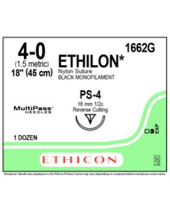 ETHICON ETHILON® Nylon Suture 4-0 PS-4
