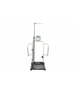 Health o meter® Bariatric Digital Platform Scale with Extra Wide Handles & Height Rod