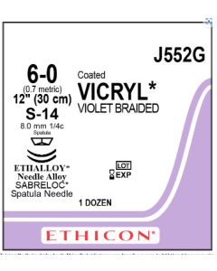 ETHICON Coated VICRYL® Suture 6-0 S-24, S-24