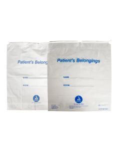 Patient Belonging Bag 18" x 20", White