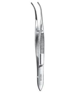 MAGNA® Iris Eye Dressing Forceps Half Curved 4 in