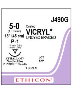 ETHICON Coated VICRYL® Suture 5-0 P-1