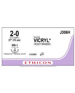 ETHICON Coated VICRYL® Suture 2-0 RB-1