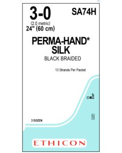 ETHICON PERMAHAND® Silk SUTUPAK® Pre-Cut Sterile Suture 3-0 (No Needle)