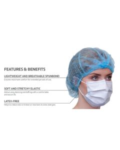 PRIMED® Bouffant Cap Blue Small