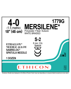 ETHICON MERSILENE® Polyester Fiber Suture 4-0 S-2, S-2