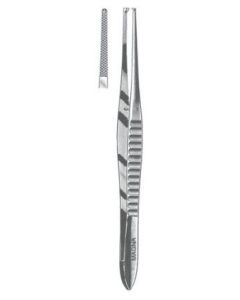MAGNA® Gillies Tissue Forceps Curved 1x2 Teeth 6 in