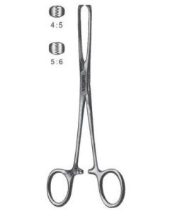 MAGNA® Allis Intestinal and Tissue Grasping Forceps 5x6 Teeth 6 in