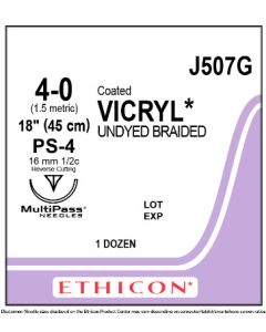 ETHICON Coated VICRYL® Suture 4-0 PS-4