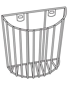 Wall Mount Basket, 7 x 6.5 x 3.75 in