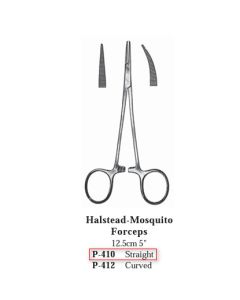 UTILITY® Economy Halstead Forcep Straight 5 in