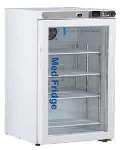 Premier Pharmacy Freestanding Undercounter Refrigerator 2.5 Cubic Feet, Glass Door