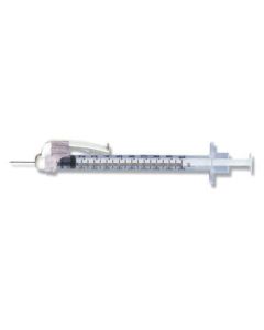 1mL BD SafetyGlide™ Tuberculin Syringe with 26G x 3/8 in permanently attached needle (intradermal bevel)