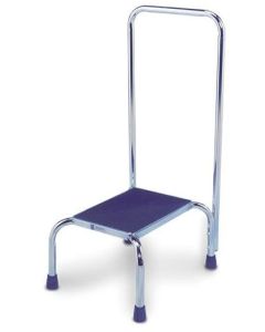 Step On Stool with Chrome Handrail