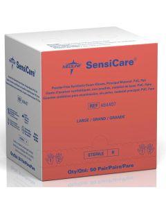 SensiCare® Stretch Vinyl Exam Gloves Large