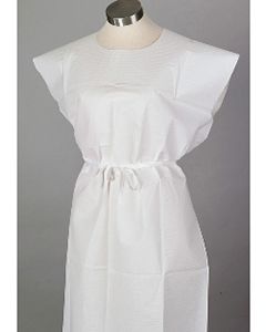 IMCO Full Paper Exam Gowns White 30in x 42in