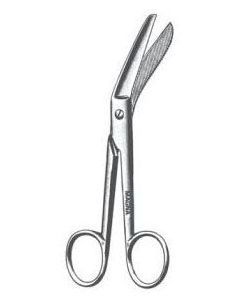 MAGNA® Stainless Steel Operating Scissors Angled 5 1/2 in