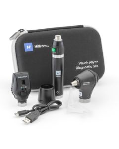 Welch Allyn® 3.5V Diagnostic Set with LED Opthalmoscope, Otoscope, Lithum Ion Handle, Hard case