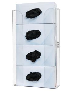 Quad Glove Box Holder Plexi Vertical