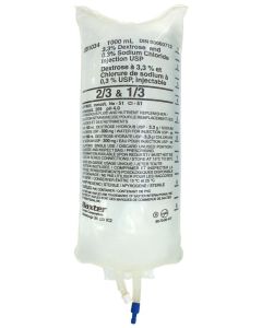 Baxter™ 3.3% Dextrose and 0.3% Sodium Chloride Injection USP 1000 ml