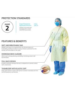 PRIMED® Isolation Gown Yellow