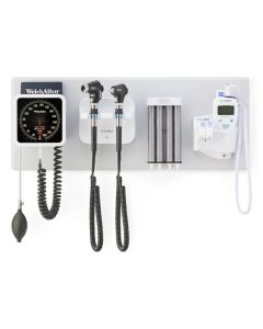 Welch Allyn®Green Series™ 777 Integrated Wall System, Panoptic, 2 Head, SureTemp