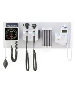 Welch Allyn®Green Series™ 777 Integrated Wall System, Panoptic, 3 Head, SureTemp