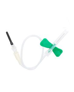 Sol-Care® Safety Winged Blood Collection Needle with Luer Adapter 21G x 3/4in (7in Tubing)