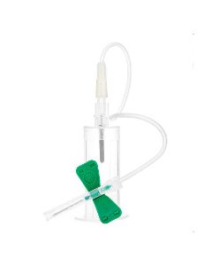 Sol-Care® Safety Winged Blood Collection Needle with Pre-attached Holder 21G x 3/4 in (12 in Tubing)