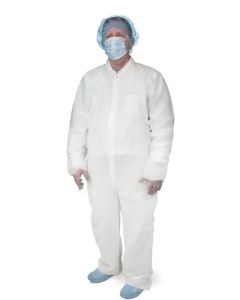 Disposable Coveralls Universal Size White
