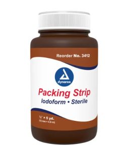 Dynarex Wound Packing Strips with Iodoform 1/2" x 5 yds