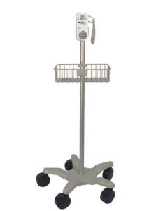 Imex Nicolet Roll Stand with “Anti Theft” Bracket and Storage Basket for Elite and Pocket-Dop II Dopplers