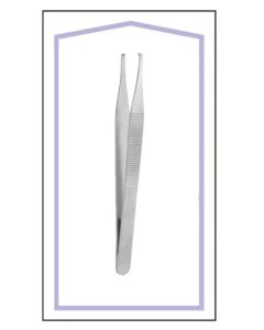 Disposable Adson Tissue Forcep 1x2 Teeth 4 3/4 in (Sterile)