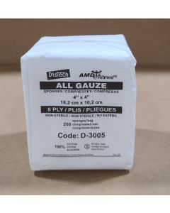Ritmed® DisTech® Gauze Sponges 4x4 8ply Non Sterile