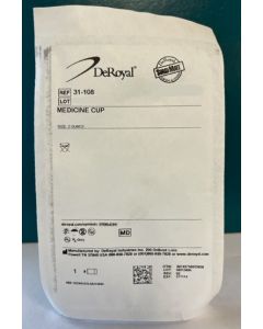 DeRoyal Graduated Medicine Cup 2oz Sterile