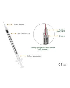 SOL-M™ Standard Insulin Syringe 0.3ml 30g x 5/16” (8mm)
