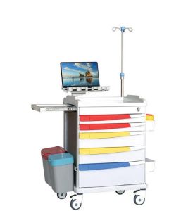 Deluxe Crash Cart with 5 Drawers