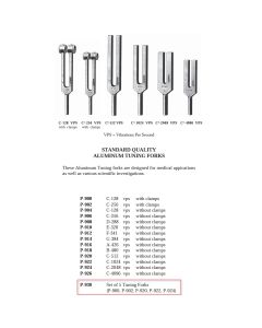 UTILITY® Economy Tuning Fork Set
