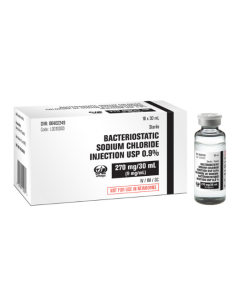 Bacteriostatic Sodium Chloride For Injection USP 30mL