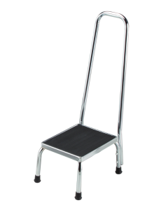 Dukal Foot Stool with Handrail, Chrome