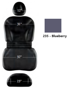 Midmark Premium Upholstery Top 32", Blueberry