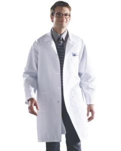 Unisex Knee Length Lab Coat White X-Large