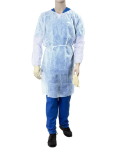Disposable Large Isolation Gowns, White