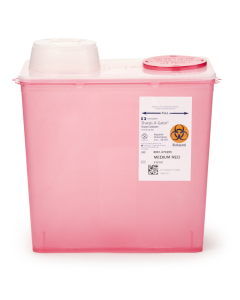 Monoject™ Multi- Purpose Red Sharps Containers with Vertical Drop Lid 8qt