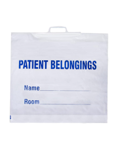 Patient Belonging Bag 18.5" x 20", White