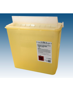 Yellow Sharps Container, 5QT