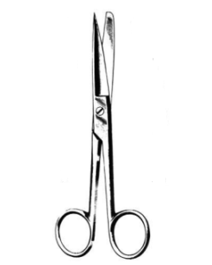 Disposable OR Scissor Sharp/Blunt Tips 5 1/2 in (Sterile)