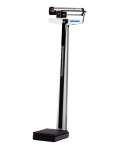 Health o meter® Mechanical Beam Scale with Height Rod and Rotating Poise Bars, Pounds and Kilograms