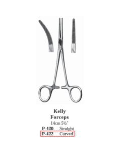 UTILITY® Economy Kelly Forcep Curved 5 1/2 in 