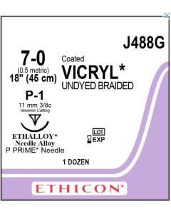 ETHICON Coated VICRYL® Suture 7-0 P-1